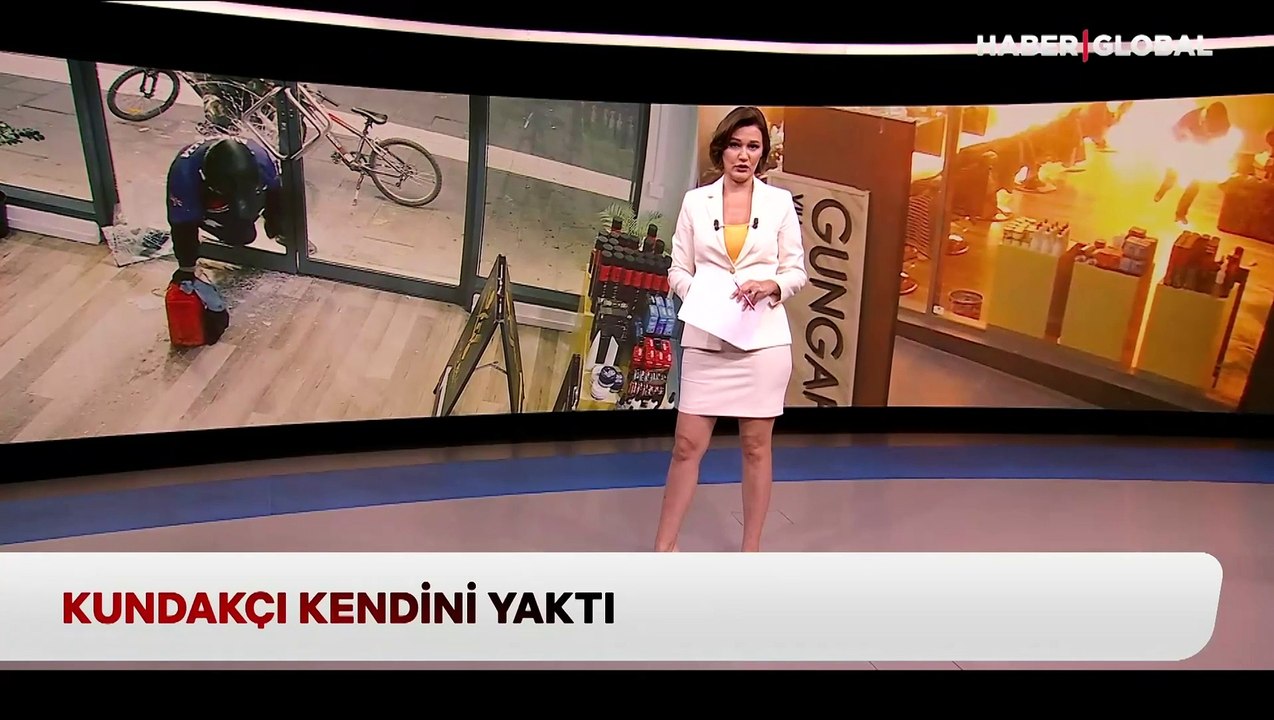 Kundakçı kendini yaktı