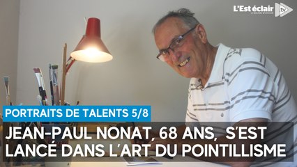Depuis une trentaine d’années, Jean-Paul Nonat s’est lancé dans l’art du pointillisme