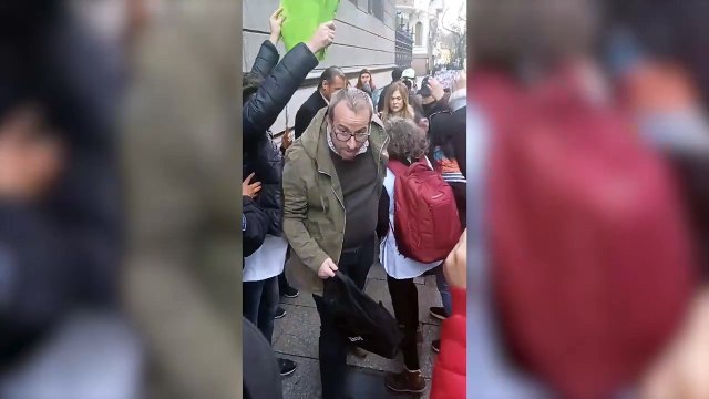 Lilia Lemoine agredió a docentes afuera del Congreso