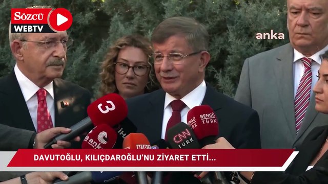 Ahmet Davutoğlu, Kemal Kılıçdaroğlu'nu ziyaret etti... Kılıçdaroğlu’ndan Akşener yanıtı: Dava açacakmış, açsın ne olacak