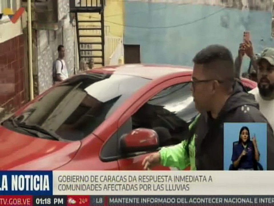 Gobierno de Caracas atiende a familias afectadas por las fuertes lluvias