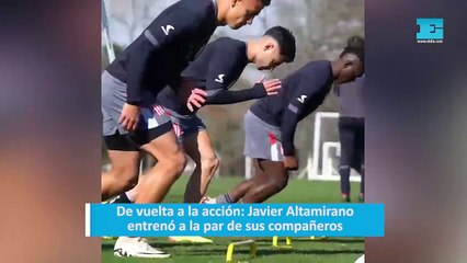 De vuelta a la acción: Javier Altamirano entrenó a la par de sus compañeros
