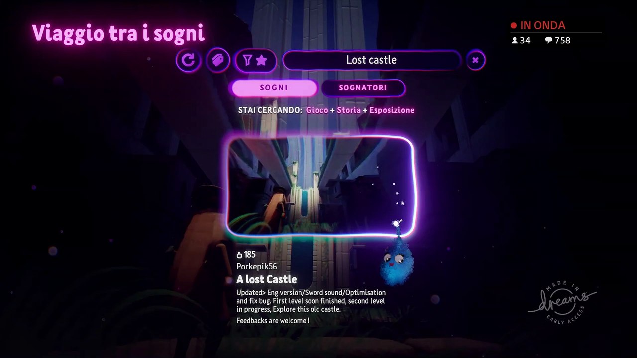 A Lost Castle - Action RPG Adventure made on Dreams PS4 PS5