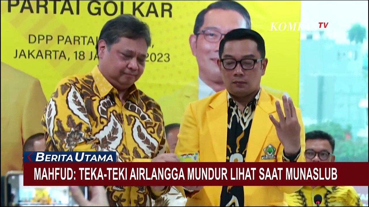 Mahfud Sebut Teka-teki Airlangga Mundur Mendadak Bisa Dilihat saat Munaslub Partai Golkar