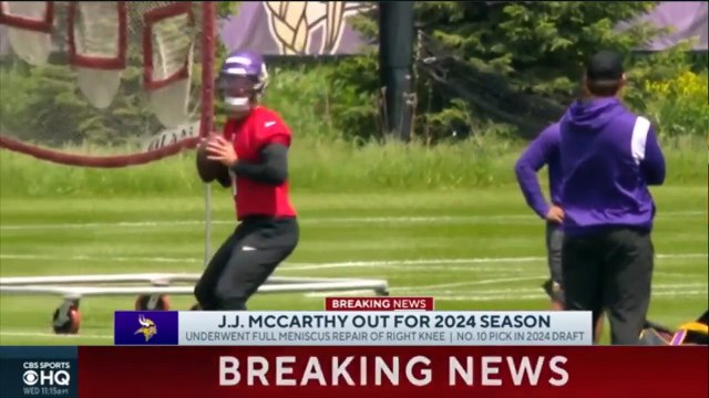 [BREAKING NEWS] Vikings' J.J. McCarthy Out for 2024 NFL Season After Surgery on Knee Injury || Latest Update