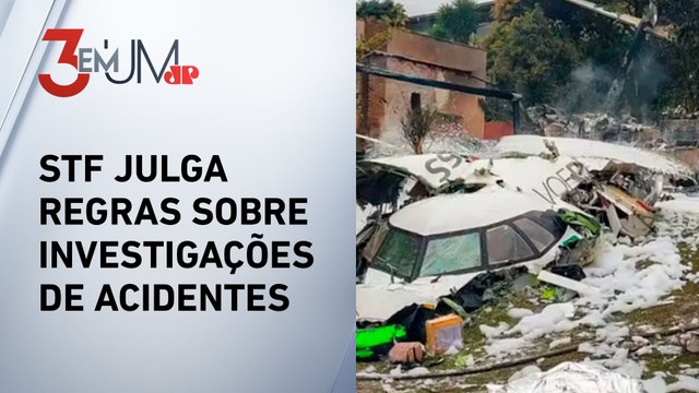 IML identifica 52 das 62 vítimas da queda do avião em Vinhedo