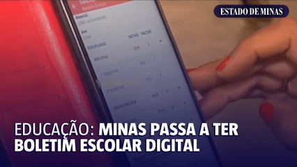 Educação: Minas passa a ter boletim escolar digital