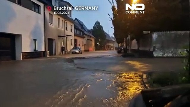 Auf Hitze folgen heftige Unwetter: Hochwasser in Bruchsal am schlimmsten