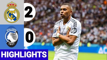 Mbappe Debuts Goal - Real Madrid vs Atalanta 2-0 - All Goals & Highlights - Super Cup Final 2024