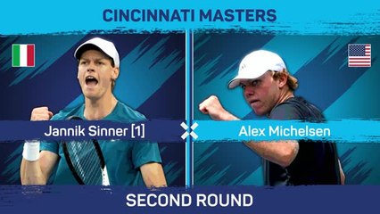 Sinner works hard to win in Cincinnati second round