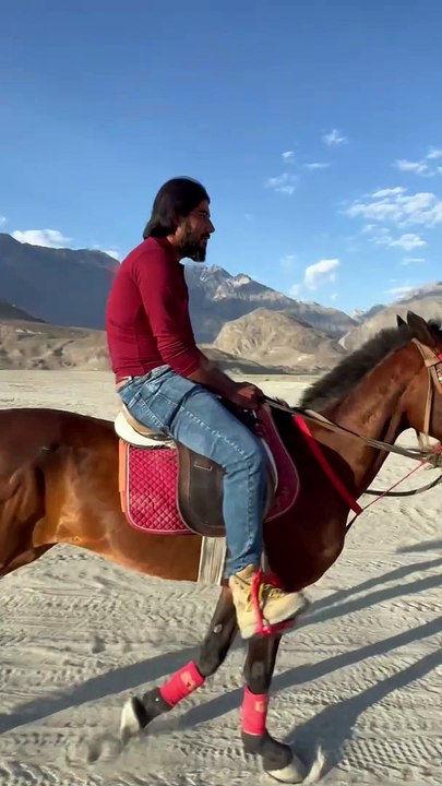 Horse Riding | Cold Desert Skardu | Riding A Horse At Desert