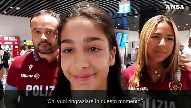 Parigi 2024, entusiasmo a Fiumicino per l'arrivo di Raffaeli e delle Farfalle