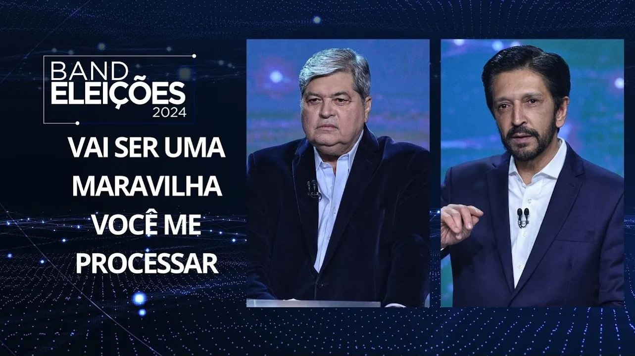 Datena e Nunes trocam acusações durante debate