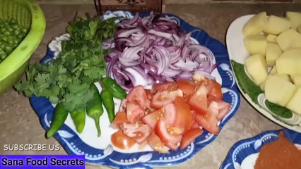 Aloo Matar Chicken Recipe  آلو مٹر چکن بنانے کا طریقہ  @IjazAnsariFoodSecrets