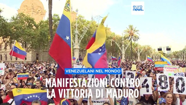In tutto il mondo gli espatriati venezuelani protestano contro i risultati delle elezioni