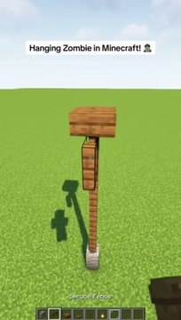 Hanging Zombie in Minecraft! #shorts minecraft gaming shortsminecraft minecraft shorts minecraft challenge minecraft but minecraft speedrun minecraft speedrunner minecraft mod minecraft manhunt minecraft but challenge camman18 minecraft shorts beating mi
