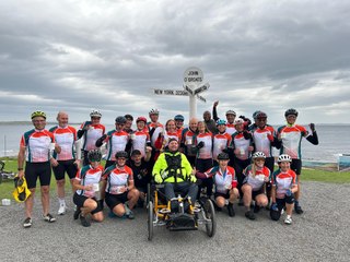 Paralysed man is first person to ride length of Britain using chin controlled bike