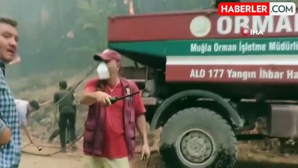 Muğla'daki orman yangınlarına müdahale sürüyor