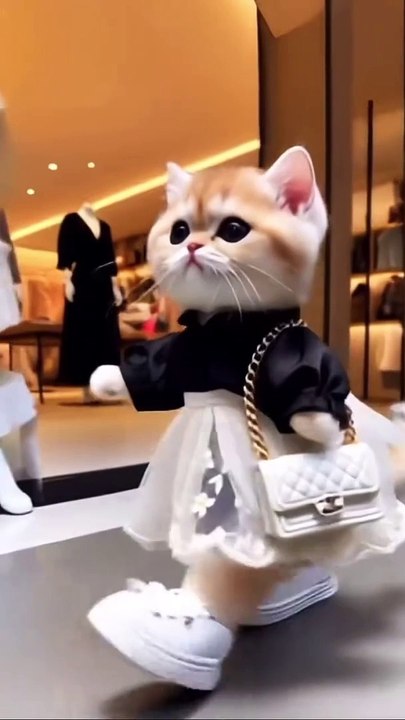 Funny kitten 