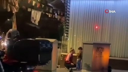 Küçük çocuğa sokakta şiddet