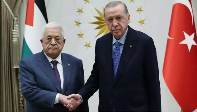 Cumhurbaşkanı Erdoğan, Filistin Devlet Başkanı Mahmud Abbas ile bir araya geldi