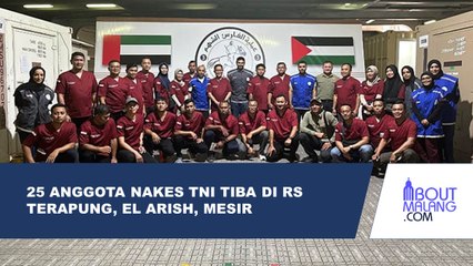 25 ANGGOTA SATGAS NAKES TNI TELAH TIBA DI RUMAH SAKIT TERAPUNG YANG BERADA SI El ARISH, MESIR