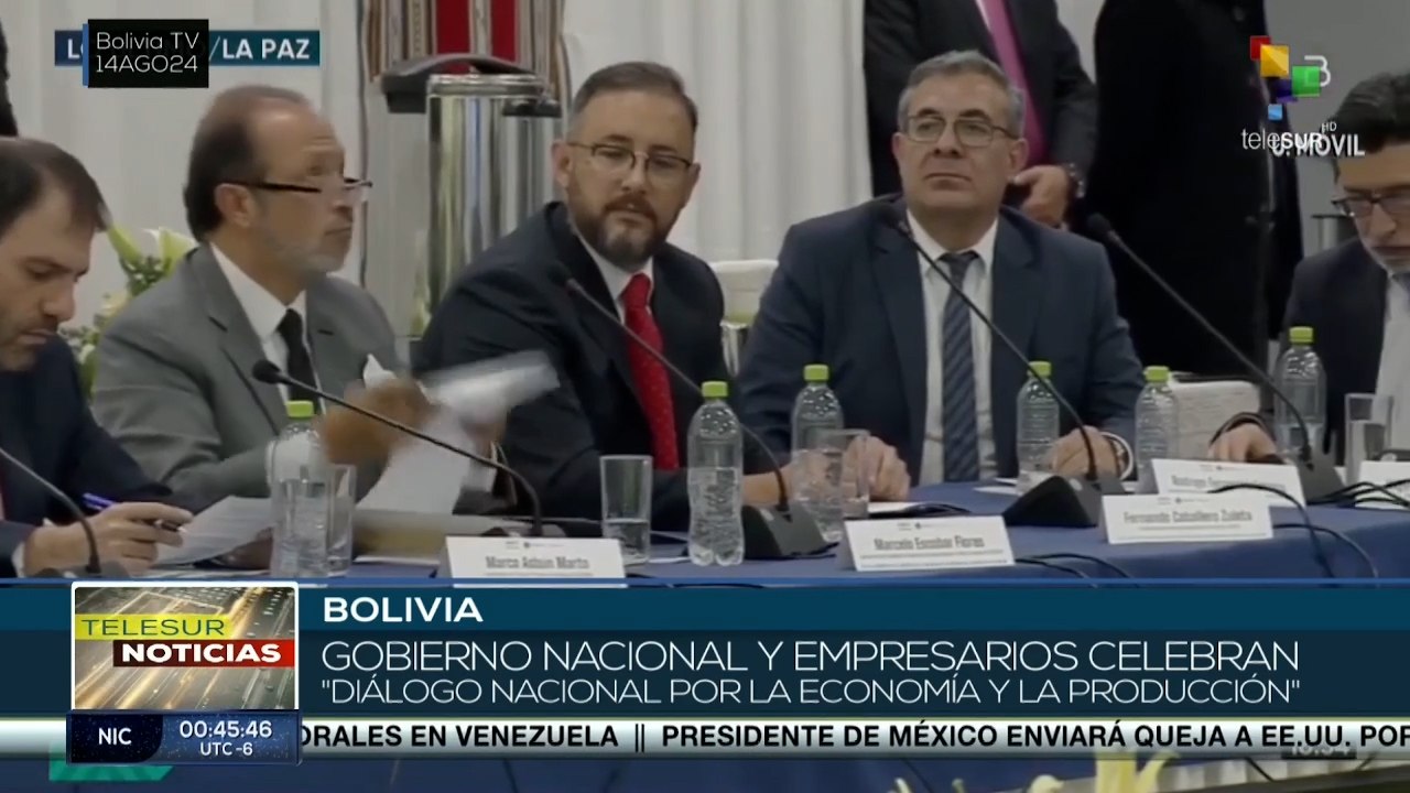 Gobierno de Bolivia y empresarios celebraron diálogo por la economía