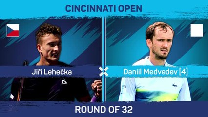 Download Video: Medvedev handed shock Cincinnati exit by Lehecka