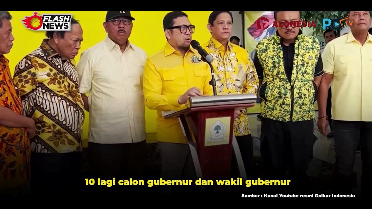 Golkar Umumkan 10 Nama Calon yang Akan Maju di Pilkada 2024