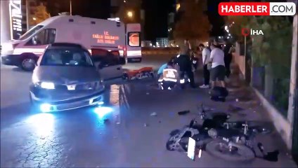 Kafa kafaya çarpıştığı motosikletli komşusu çıktı