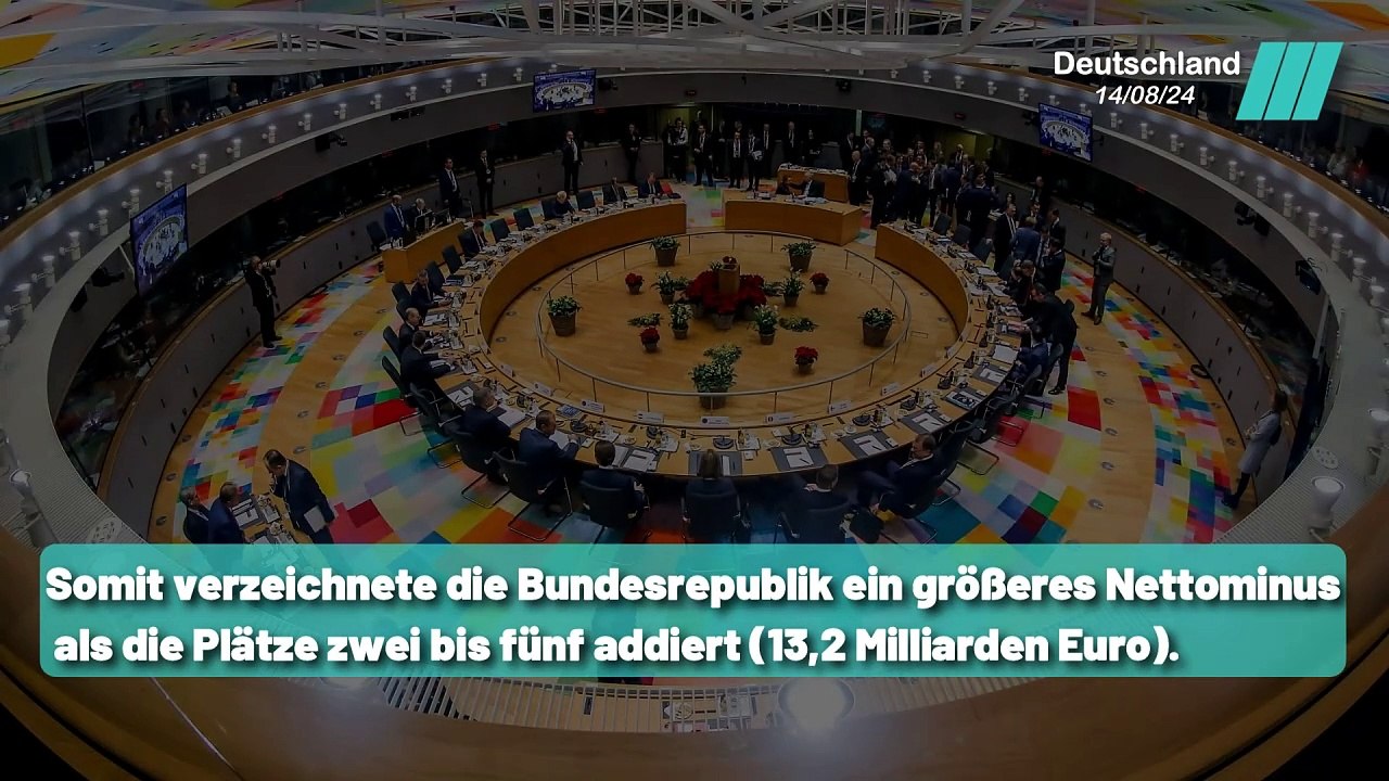 Deutschland: Auch 2023 Größter Nettozahler der EU