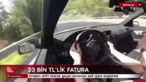 Antalya'da virajları drift atarak geçen sürücüye 33 bin TL ceza