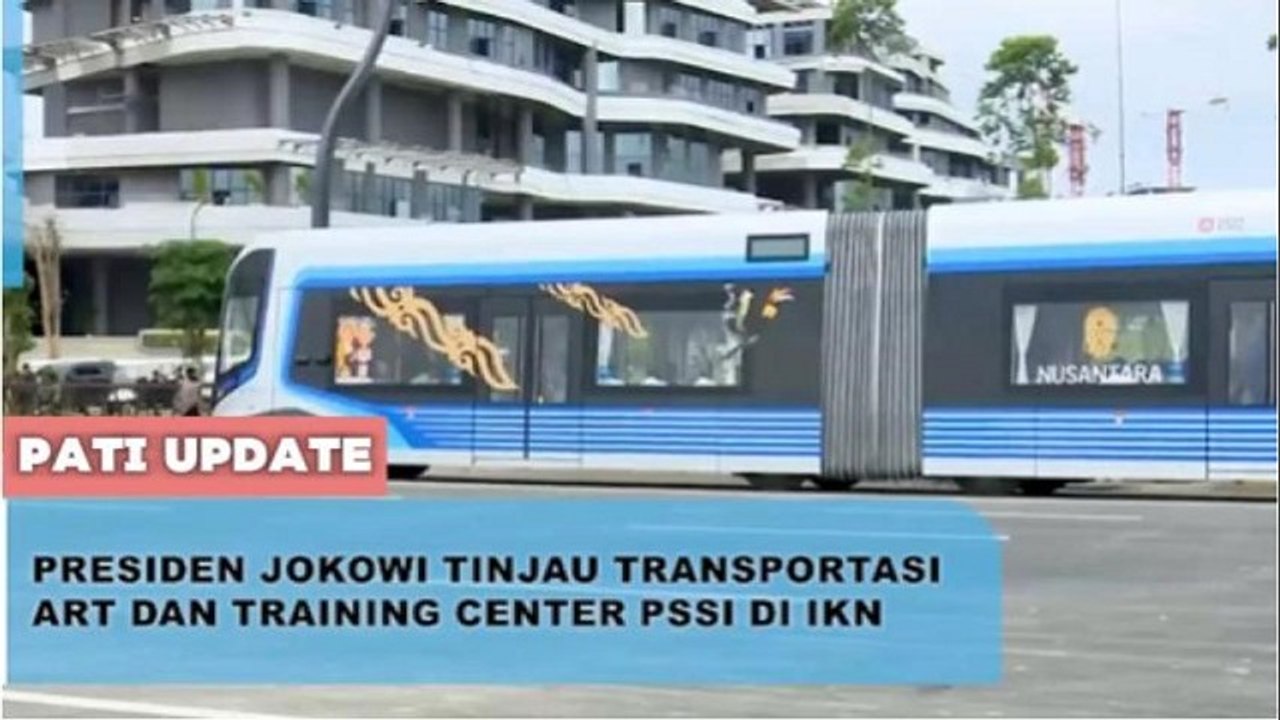 Presiden Jokowi Mencoba Trem Otonom Nusantara di IKN