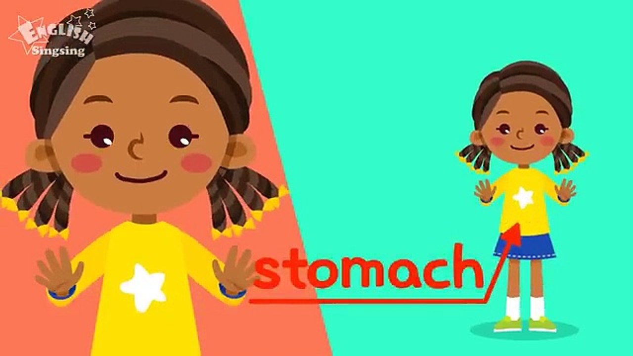 Kids vocabulary - Body - parts of the body - Learn English for kids - English educational video