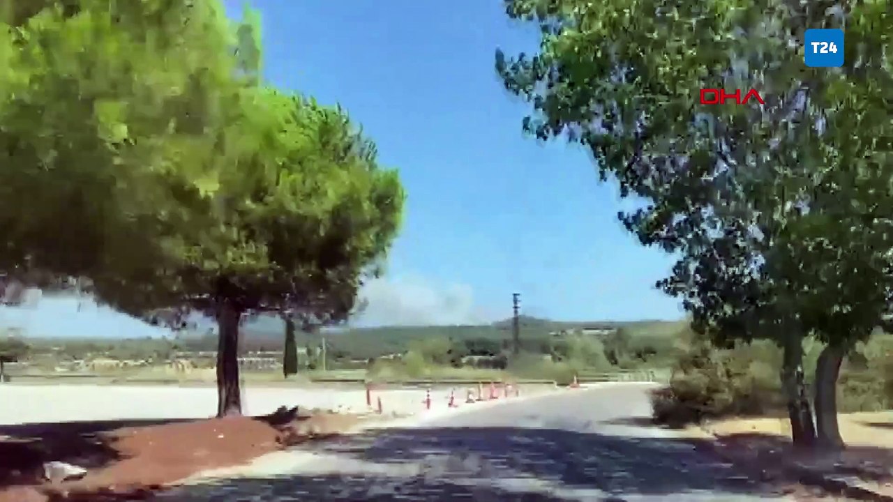 Çanakkale'de orman yangını: Alevlere havadan ve karadan müdahale ediliyor