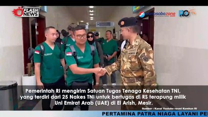 25 Satgas Nakes TNI Tiba di RS Terapung El Arish, Mesir