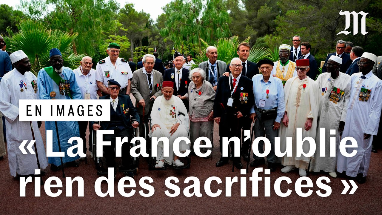 Emmanuel Macron a rendu hommage aux combattants des anciennes colonies françaises.