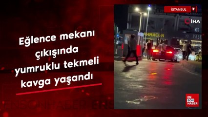 İstanbul'da alkollü iki grup arasında kavga çıktı