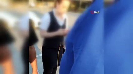 İstanbul'da kadın hostes ile taksici kavgası kamerada