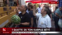 Maltepe'de 25 ton karpuzu ücretsiz dağıttı
