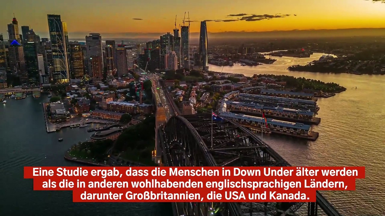 Australier werden älter als Bürger anderer englischsprachiger Länder