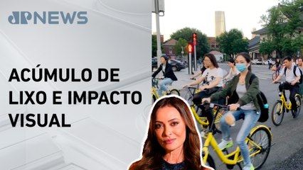 Bikes compartilhadas na China geram problemas ambientais; Patrícia Costa comenta