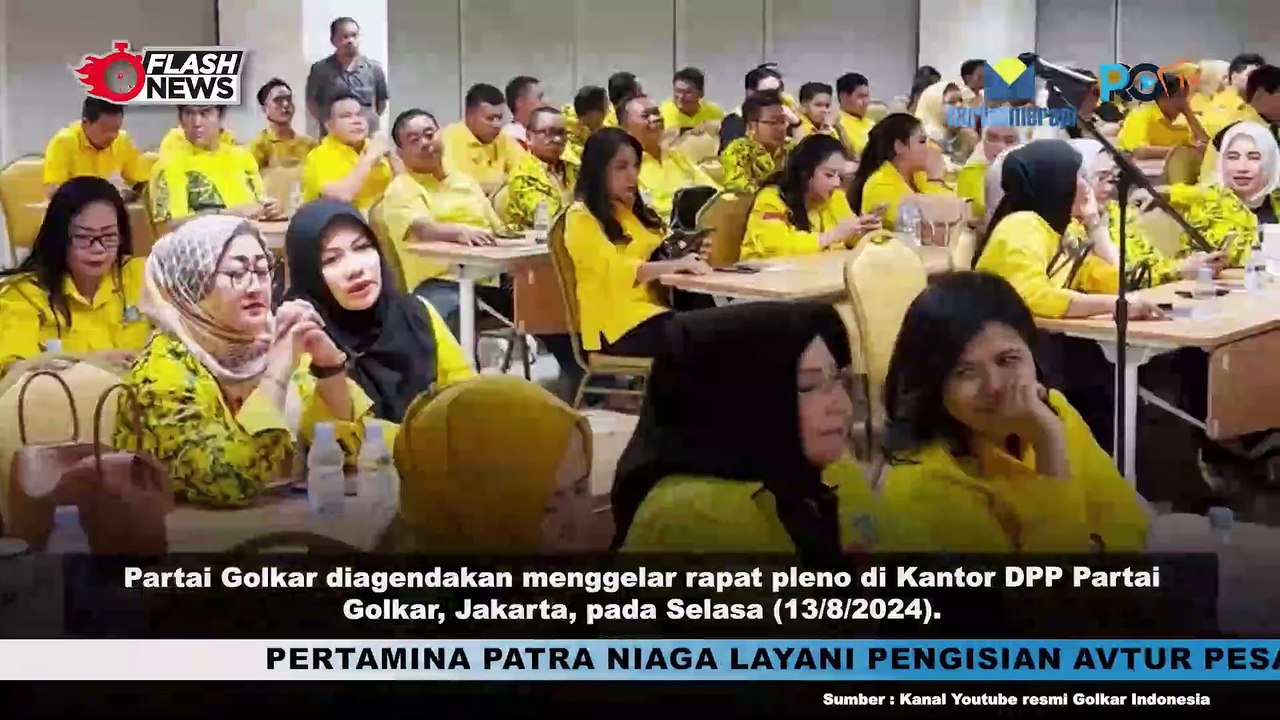 Partai Golkar Gelar Pleno Tetapkan Plt Ketua Umum, Rapimnas dan Munaslub
