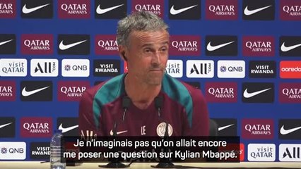 PSG - Luis Enrique : "Je n'imaginais pas qu'on allait encore me poser une question sur Mbappé !"