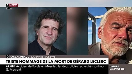 Pascal Praud rend hommage à Gérard Leclerc sur CNews un an après sa mort.