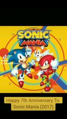 Happy 7th Anniversary To Sonic Mania (2017)