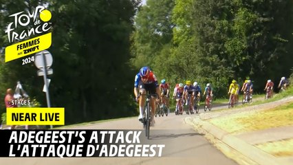 Adegeest's attack - Stage 5 - Tour de France Femmes avec Zwift 2024