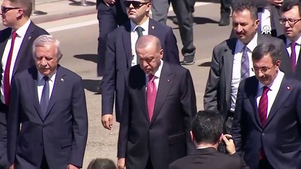 Cumhurbaşkanı Erdoğan, Filistin Konulu Olağanüstü Toplantı'yı takip etmek üzere TBMM'ye geldi