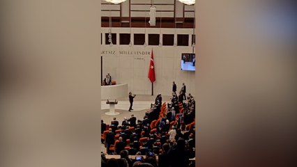Meclis'te tarihi anlar: Mahmud Abbas alkışlarla geldi