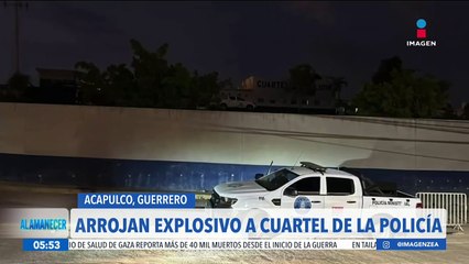 Arrojan artefacto explosivo al cuartel de la policía de Guerrero en Acapulco